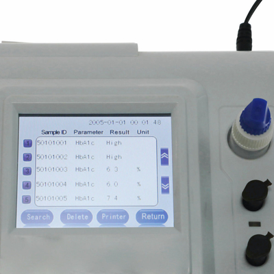 Próbka krwi W pełni automatyczny analizator Hba1c Glikohemoglobina