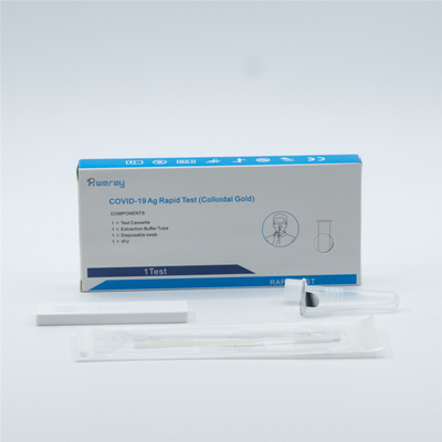 Nieinwazyjny test immunologiczny Koloidalny test antygenu złota Covid 19 Zestawy testowe