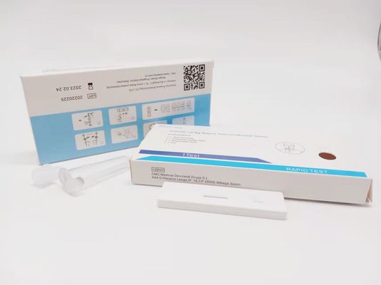 ISO 13485 Koloidalne złoto Covid 19 Zestawy testowe Samotest Pojedynczy pakiet